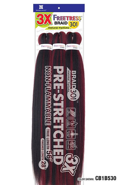 Freetress Pre-Stretched Crochet Braid - 3X BRAID 301 28 Freetress Pre-Stretched Crochet Braid - 3X BRAID 301 28