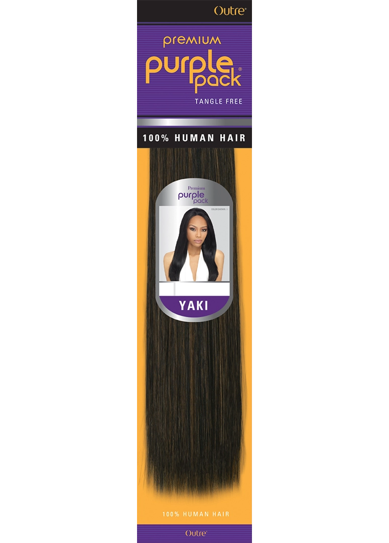 OUTRE PURPLE PACK 100% HUMAN HAIR YAKY WEAVE 18 OUTRE PURPLE PACK 100% HUMAN HAIR YAKY WEAVE 18