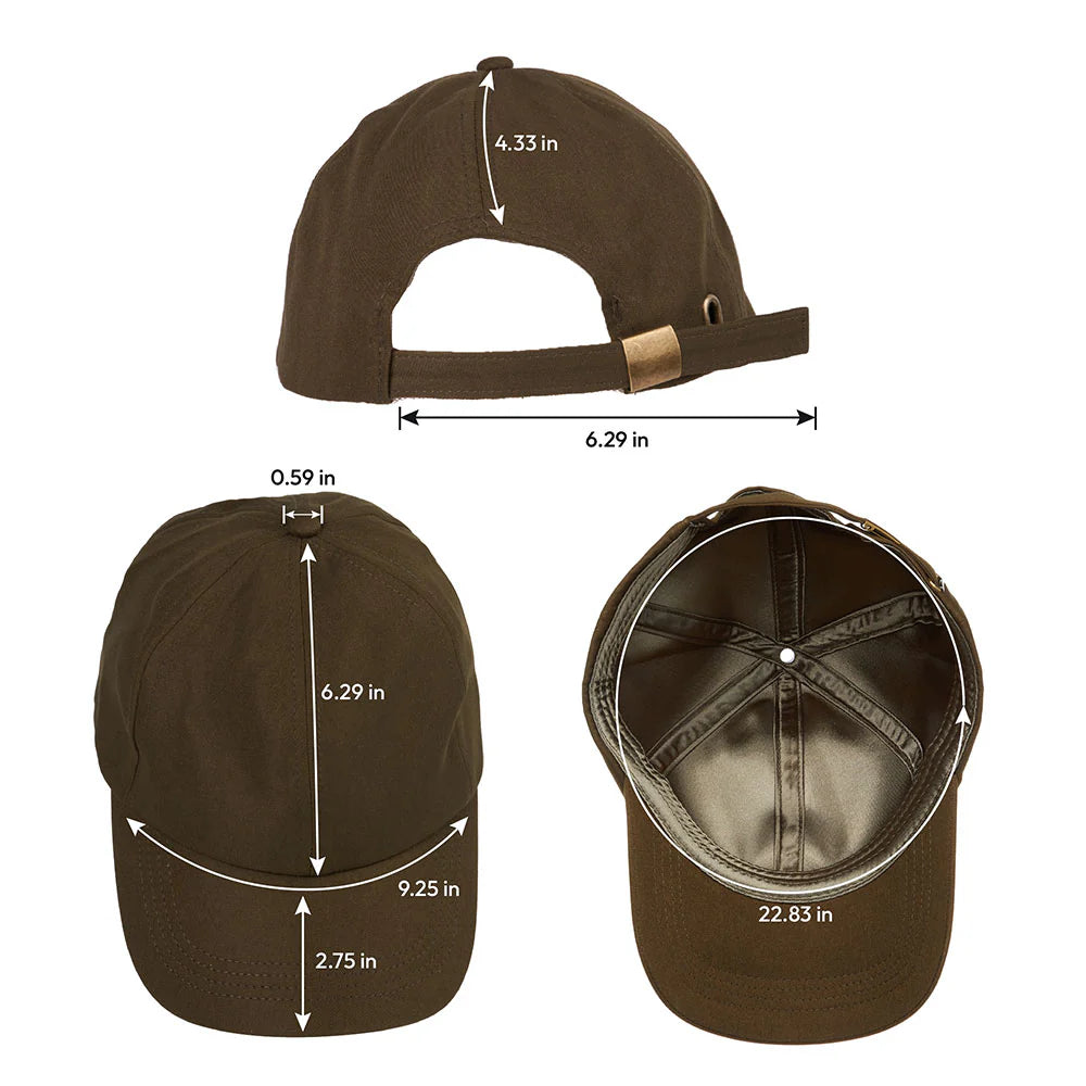Red By Kiss Satin Lined Baseball Cap - Khaki