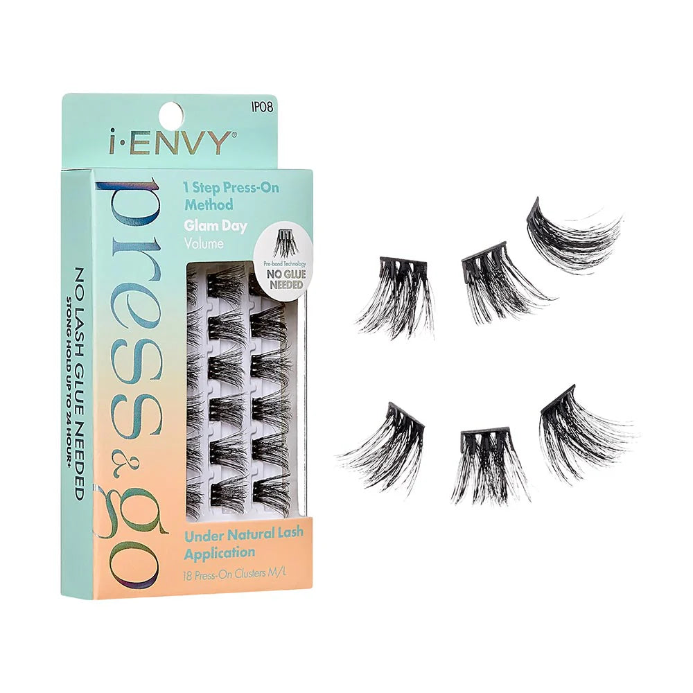 I-ENVY Press & Go Press-On Pre-Glued Lash Clusters - Glam Day (Volume) I-ENVY Press & Go Press-On Pre-Glued Lash Clusters - Glam Day (Volume)