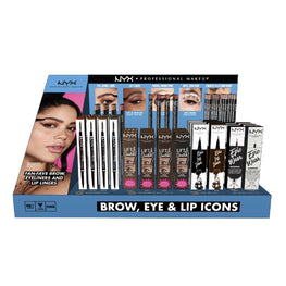 NYX EVERGREEN 84 PC PRE-PACK DISPLAY