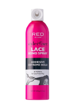 Red by Kiss Styler Fixer Lace Bond Spray Adhesive Extreme Hold 11.1oz #SS03 Red by Kiss Styler Fixer Lace Bond Spray Adhesive Extreme Hold 11.1oz #SS03