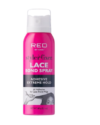 Red by Kiss Styler Fixer Lace Bond Spray Adhesive Extreme Hold 2.1oz #SS04 Red by Kiss Styler Fixer Lace Bond Spray Adhesive Extreme Hold 2.1oz #SS04