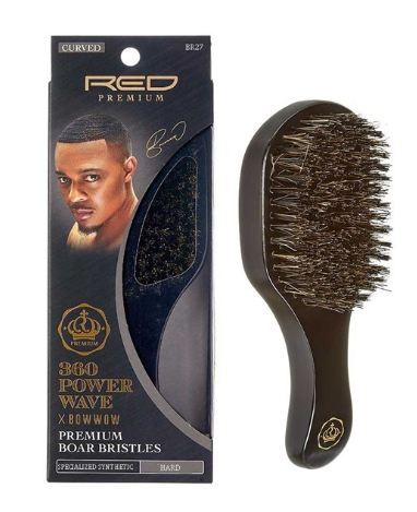 360 Power Wave Boar Curved Club Brush #BR27 - Hard 360 Power Wave Boar Curved Club Brush #BR27 - Hard