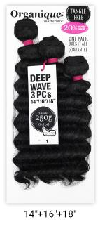 Shake-N-Go Organique Mastermix Weave - DEEP WAVE 3PCS (14/16/18 Inch) #OT27 Shake-N-Go Organique Mastermix Weave - DEEP WAVE 3PCS (14/16/18 Inch) #OT27