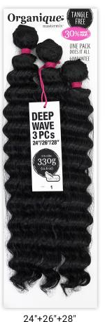 Shake-N-Go Organique Mastermix Weave - DEEP WAVE 3PCS (24/26/28 Inch) #1B Shake-N-Go Organique Mastermix Weave - DEEP WAVE 3PCS (24/26/28 Inch) #1B