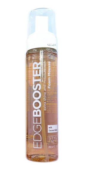 Style Factor EDGE BOOSTER Foam Mousse with Extra Shine and Moisture 9 Oz Style Factor EDGE BOOSTER Foam Mousse with Extra Shine and Moisture 9 Oz