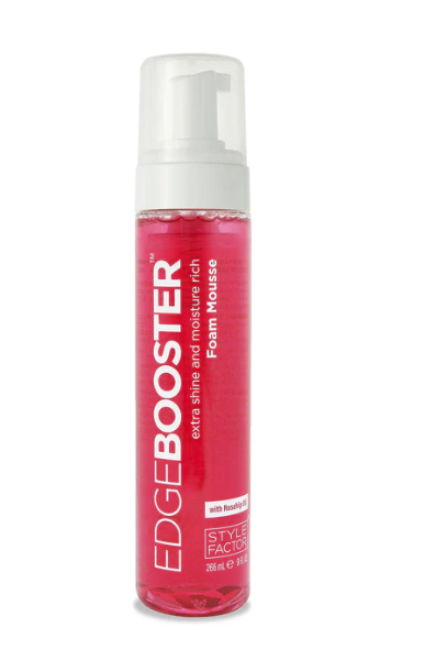 Style Factor EDGE BOOSTER Foam Mousse with Extra Shine and Moisture 9 Oz Style Factor EDGE BOOSTER Foam Mousse with Extra Shine and Moisture 9 Oz