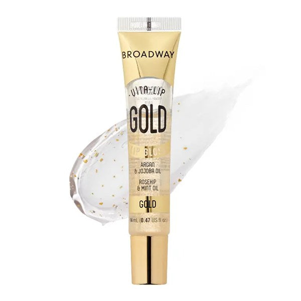 Broadway Vita-Lip Clear Lip Gloss - Gold Broadway Vita-Lip Clear Lip Gloss - Gold