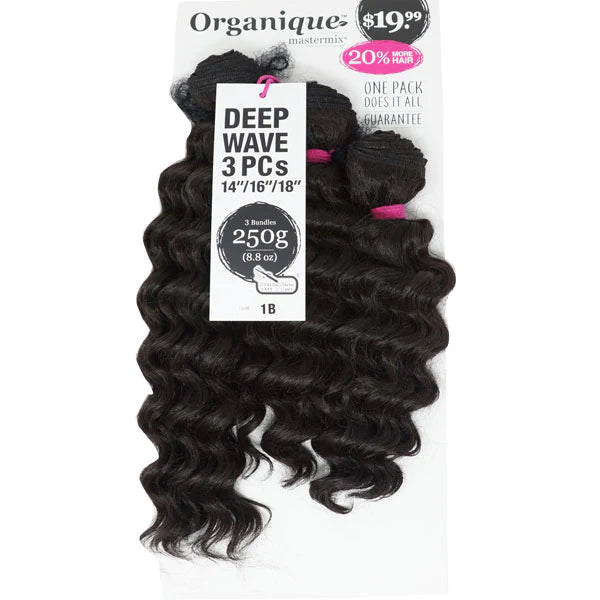 Shake-N-Go Organique Mastermix Weave - DEEP WAVE 3PCS (14/16/18 Inch) #1 Shake-N-Go Organique Mastermix Weave - DEEP WAVE 3PCS (14/16/18 Inch) #1