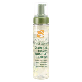 LisoPlus Olive Oil Foaming Wrap/Set Lotion bottle on a white background