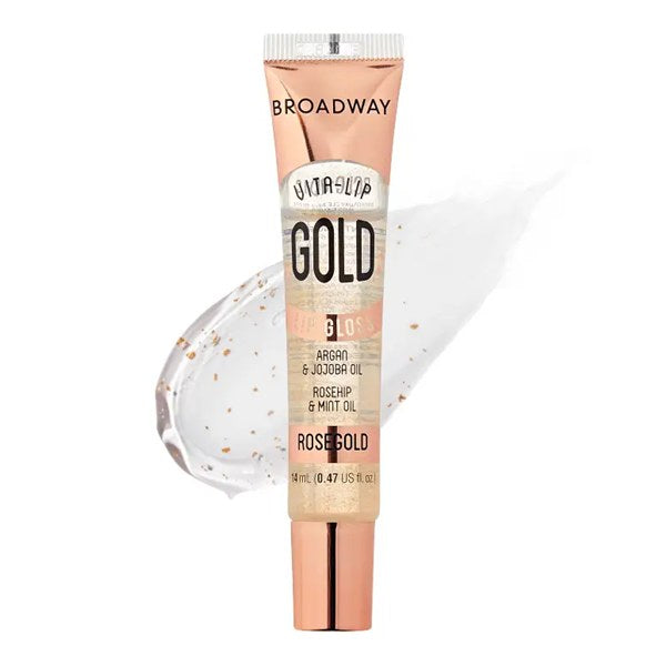 Broadway Vita-Lip Clear Lip Gloss - Rose Gold