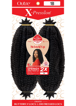 OUTRE X-Pression Twisted Up 2X SPRINGY AFRO TWIST 12" #1