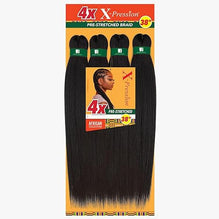 SENSATIONNEL 4X X-PRESSION PRE-STRETCHED BRAIDING HAIR 38" #1B