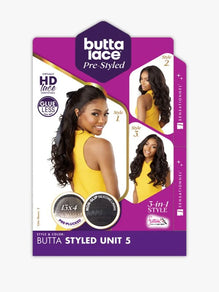 Sensationnel Butta Lace Pre-Styled Glueless 13x4 HD Lace Front Wig - BUTTA STYLED UNIT 5 #1B