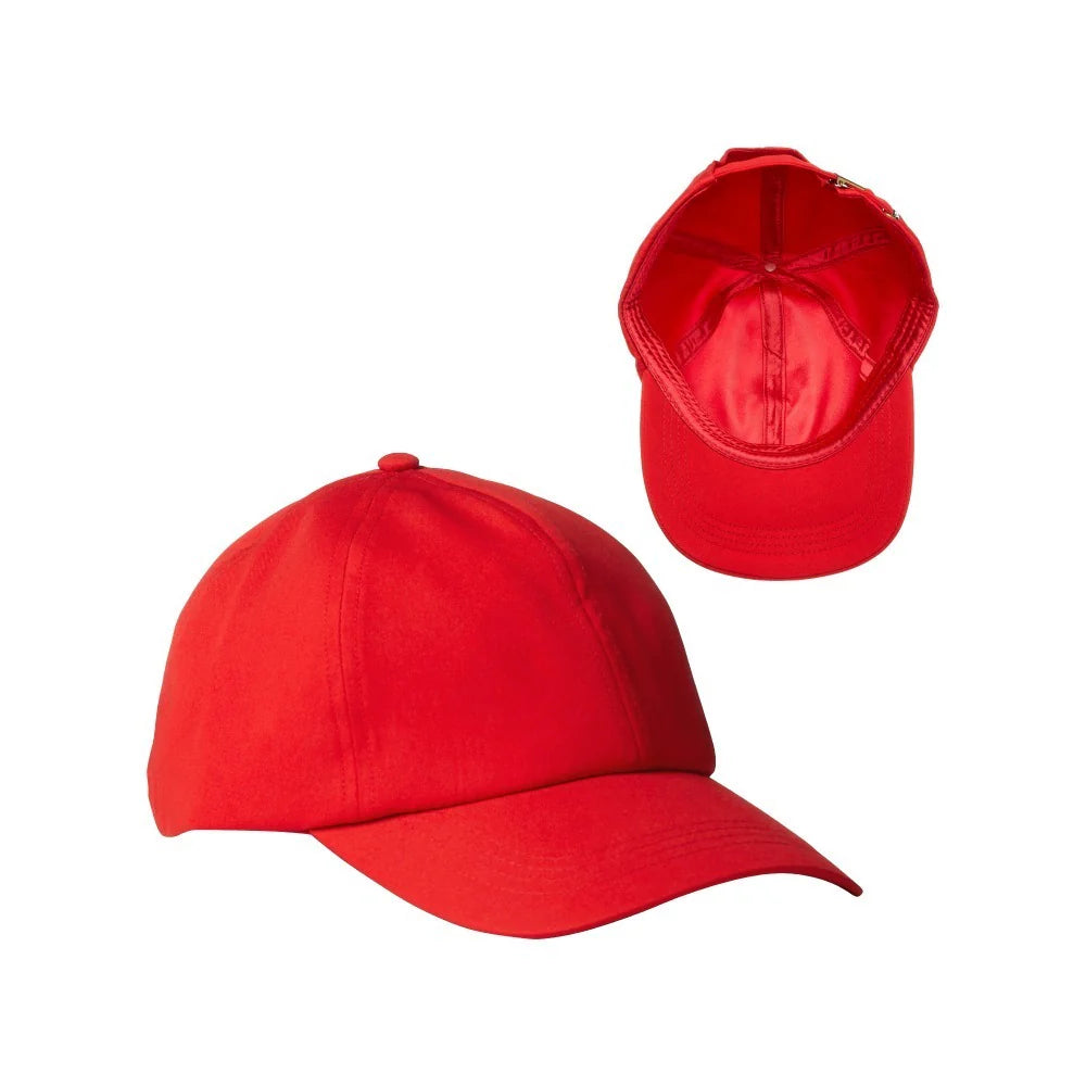 Red By Kiss Satin Lined Baseball Cap - Red