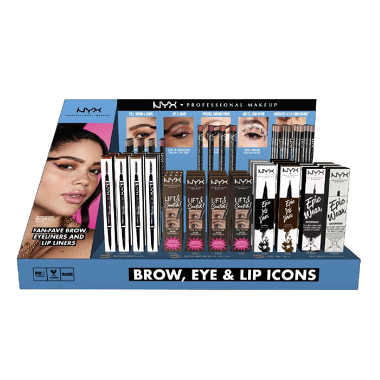 NYX EVERGREEN 84 PC PRE-PACK DISPLAY