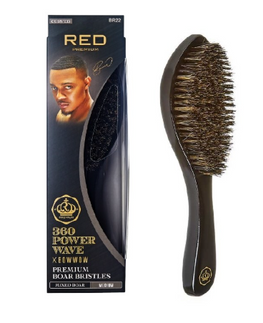 360 Power Wave Boar Curved Wave Brush #BR22 - Medium