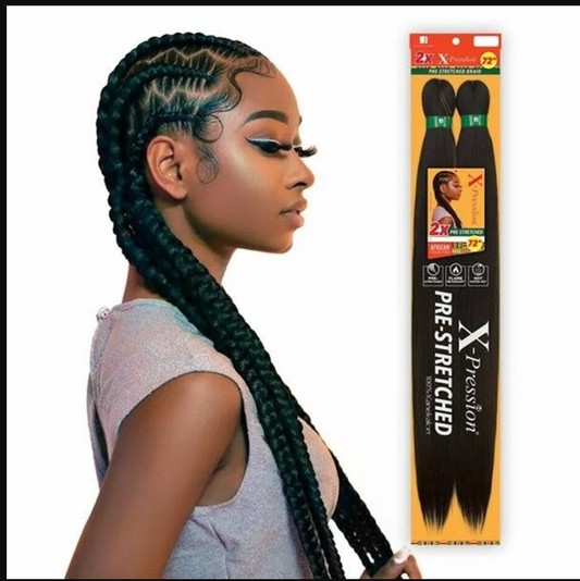 X-Pression 2X Pre-Stretched Braid 72 Inch - # 1
