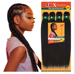 X-Pression 4X Pre-Stretched Braid 38 Inch - # 1