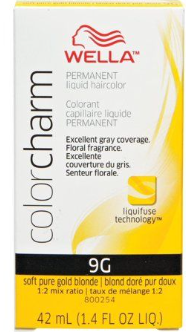 Wella Color Charm Liquid 9G Soft Pure Gold Blonde 1.42 Oz