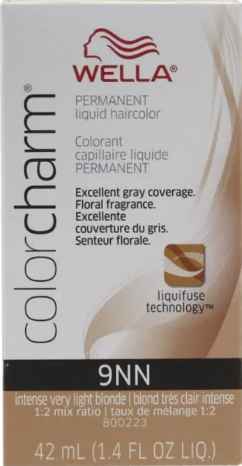 Wella Color Charm Permanent Liquid Haircolor 9NN Intense Very Light Blonde 1.4 oz