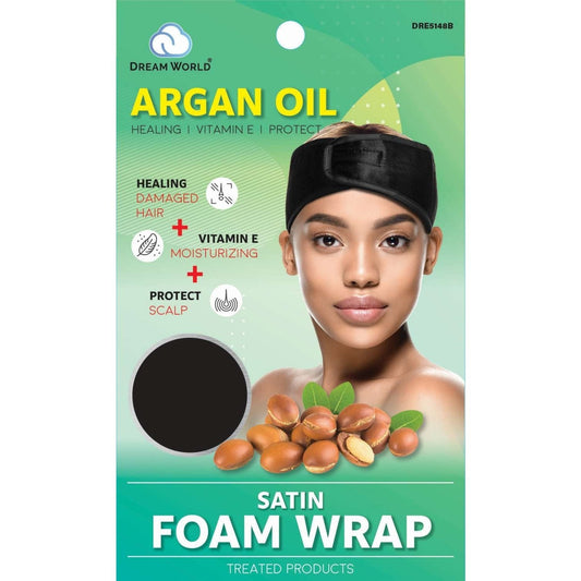 Dreamworld Argan Oil Satin Foam Velcro Wrap