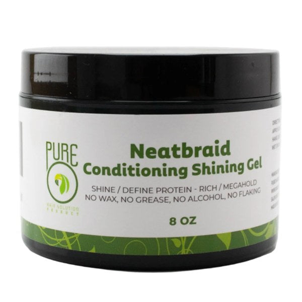 PURE O NEATBRAID CONDITIONING SHINING GEL 8 Oz