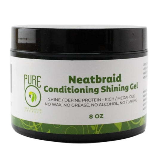 PURE O NEATBRAID CONDITIONING SHINING GEL 8 Oz